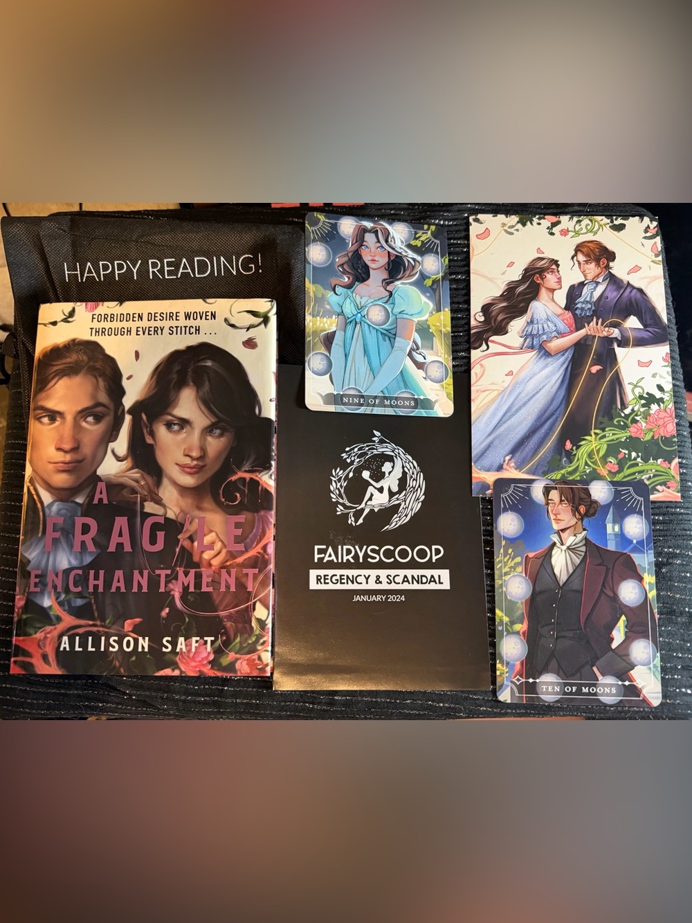 A Fragile Enchantment Allison Saft Fairyloot Exclusive Book Tarot Sprayed Edge